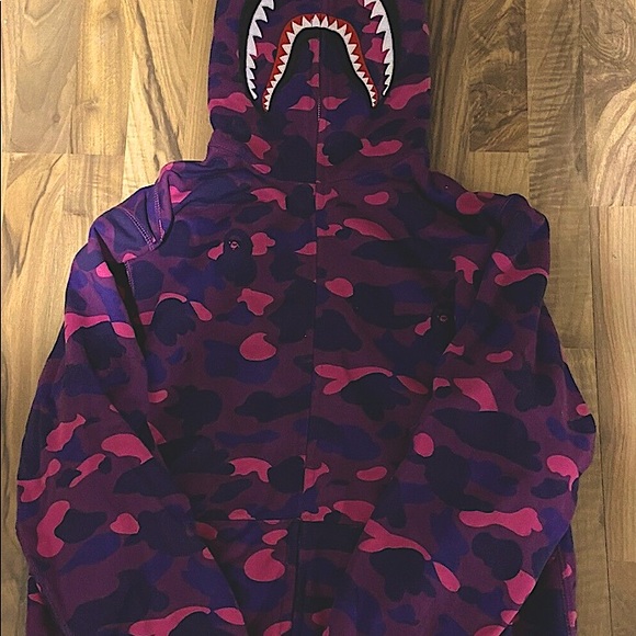 Bape Purple camo zip up - Picture 2 of 4